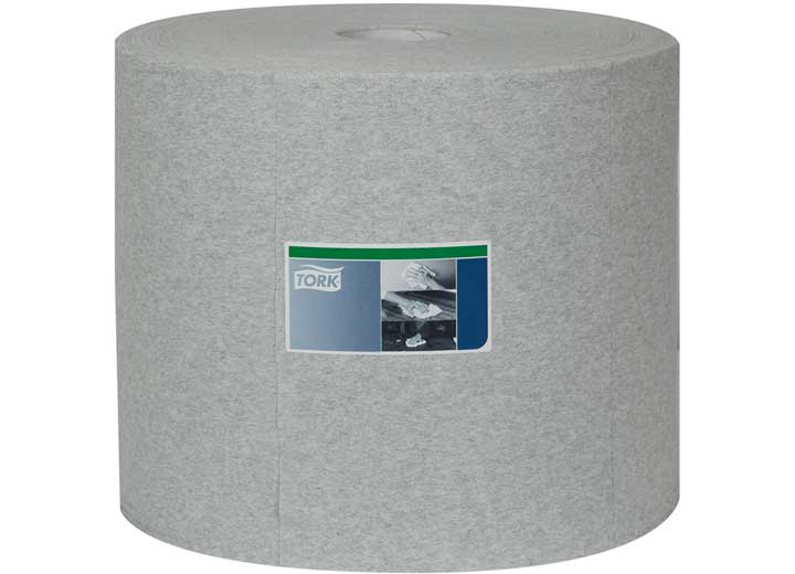 TORK Industrial Cleaning Cloth, Giant Roll, 1-Ply, 12.6 x 13.3 in, Spunlace, Gray 1x1,050 - 520305 - image 1