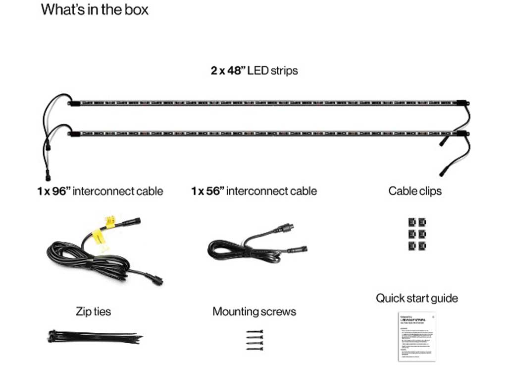 EcoXGear LED Strips, Roof, RGB - SEI-SEUGLW48 - image 1