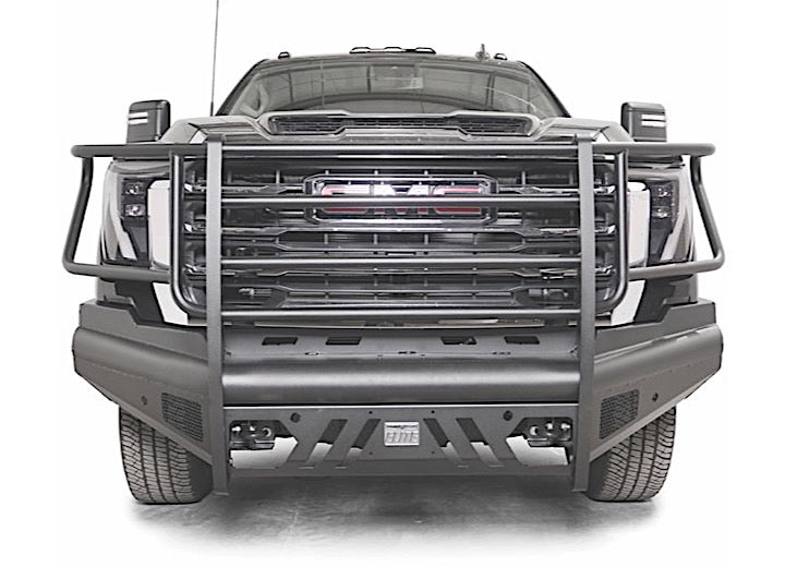 Fab Fours 2024-2026 Sierra 2500/3500HD Steel Elite Sensor Front Bumper With Full Guard Matte Black - GM24-Q6260-1 - image 1