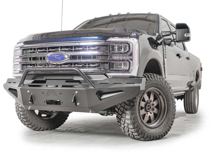 Fab Fours 2023-2026 F-250, F-350 and F-450, F-550 Red Steel Front Bumper - FS23-RS5962-1 - image 1