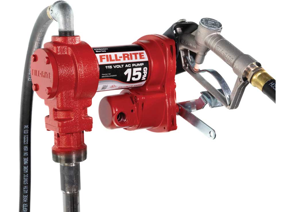 Fill-Rite 115V AC 15 GPM Fuel Transfer Pump With Manual Nozzle - FR610H - image 1