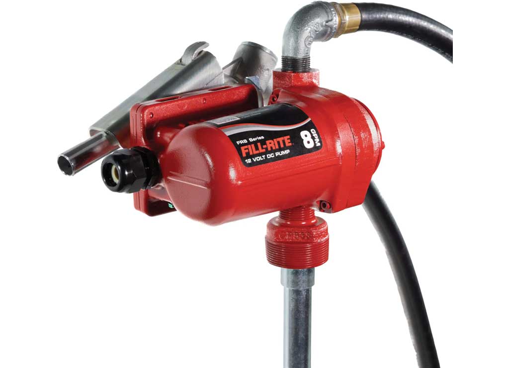 Fill-Rite 12V 8GPM DC Fuel Transfer Pump with Manual Nozzle - FR8 - image 1