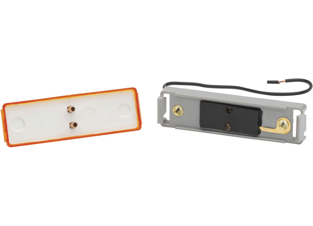 Grote Industries Rectangular Clearance Marker Light-Kit (46742 + 43850) Amber - 45093 - image 1