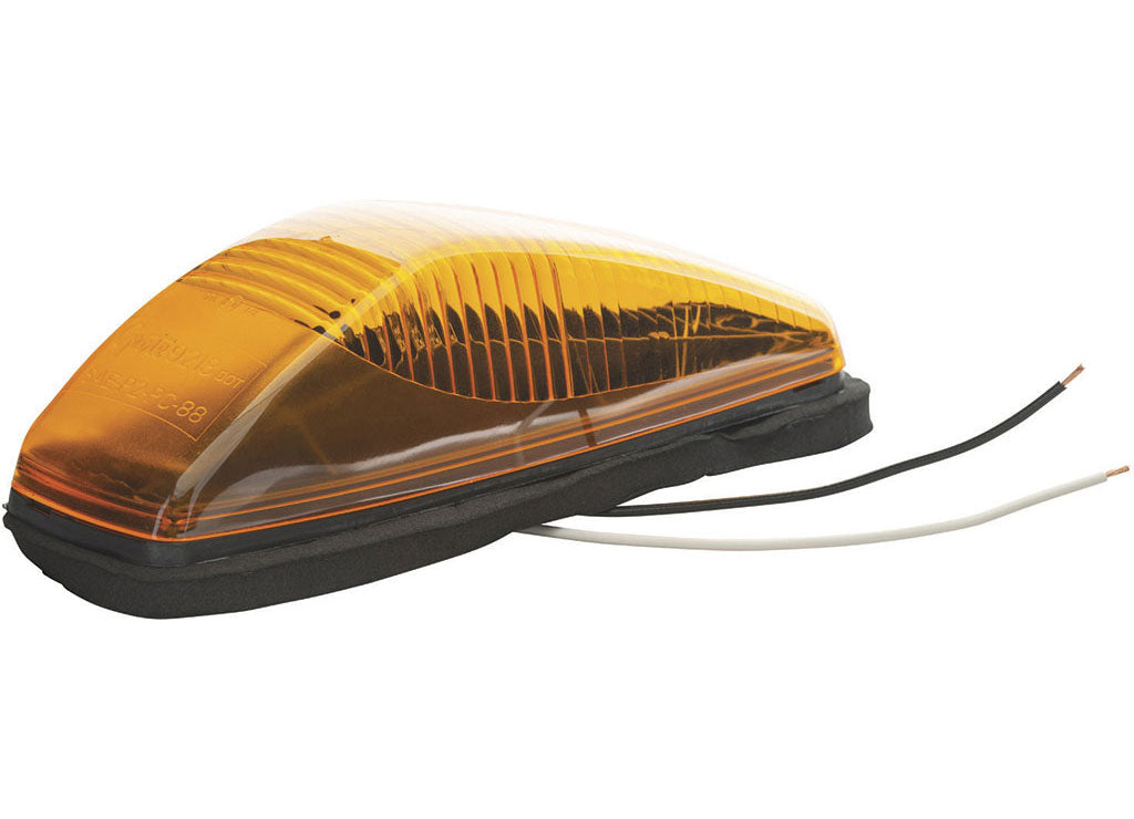 Grote Industries Small Aerodynamic Cab Marker Light Without Chrome Bezel-Amber - 46813 - image 1