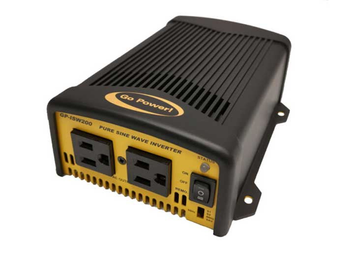 Go Power ! 200 Watt Industrial Pure Sine Wave Inverter, 12 Volt - 82690 - image 1