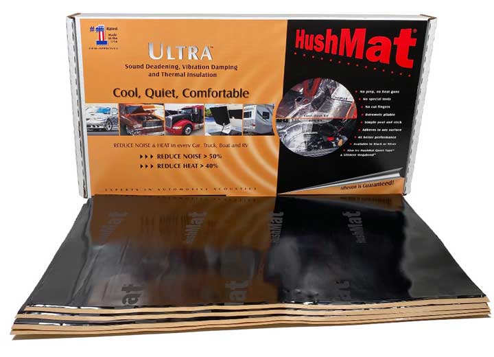 HushMat Ultra Bulk Kit 30, 12 in X 23 in Sheets 58 Sq.Ft.- Black, Universal - 10500 - image 1