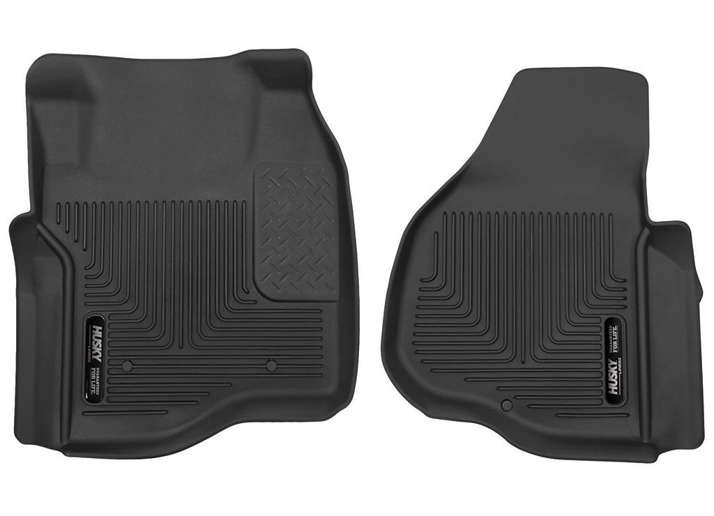 Husky Liners X-Act Contour Front Floor Liners - Black for SuperCrew or SuperCab (Extended Cab) - 53301 - image 1