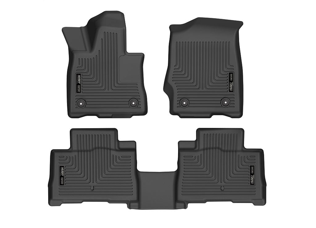 Husky Liners Front And Second Rows Black Weatherbeater Series for 2020-2026 Lincoln Aviator - 99331 - image 1