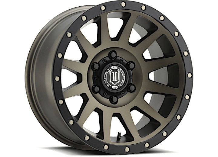 Icon Vehicle Dynamics 17x8.5 6x139.7 0 mm Offset Compression 6x5.5 in 4.75 Inbp, Bronze Wheel with 106 mm Center Bore - 2017858347BR - image 1