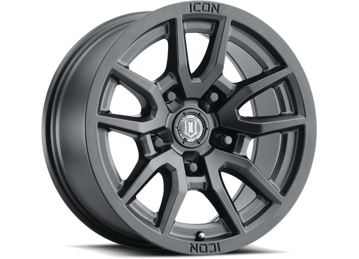 Icon Vehicle Dynamics 17x8.5 5x150 +25 mm Offset with 5.75 in BS Wheel with 110.1 mm Center Bore - 2617855557SB - image 1