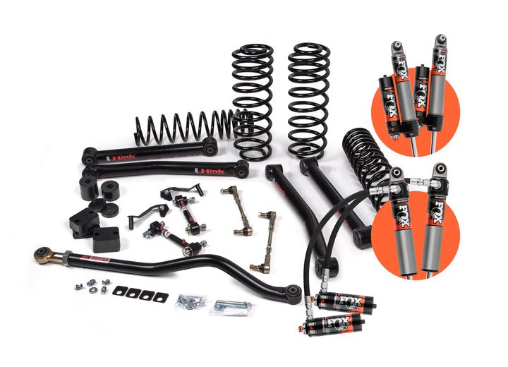 JKS Manufacturing 2018-2026 Jeep Wrangler JL J-Konnect 3 in 2DR with Fox 2.5 Performance Elite Series Shocks, H Kit - JSPEC146PES - image 1