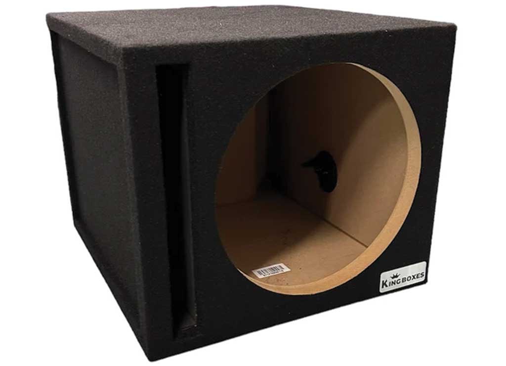 KING BOXES Single 12 in Ported Subwoofer Enclosure - S12V - image 1