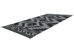 Kuma Outdoor Gear Reversible Outdoor Mat, 18’ x 9’, Santa Fe Boho, Black, Grey, 18x9 ft Nominal Size - 878-KM-SFB-GB-18 - image 1