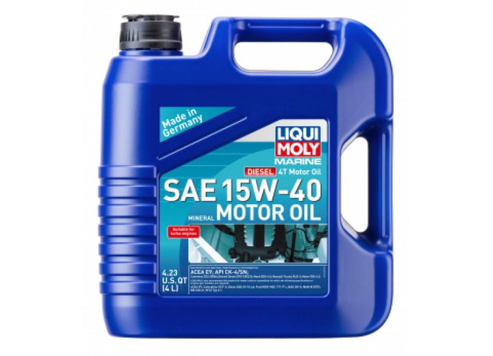 Liqui Moly Marine Diesel 4T Motor Oil 15W-40 4 Liter - 22520 - image 1
