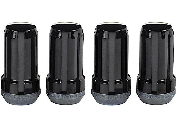 McGard Splinedrive Lug Nut M14x1.5 Cone Seat, 1.935 in Overall Length Black (4-Pack), 14 mm X 1.50 Lug Nut & Install Kit Thread Size - 65310BK - image 1