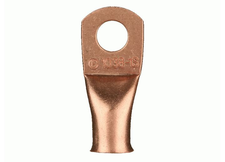 Install Bay Copper Uninsulated Ring Terminal 1/0 Gauge 5/16 Inch - CUR10516 - image 1