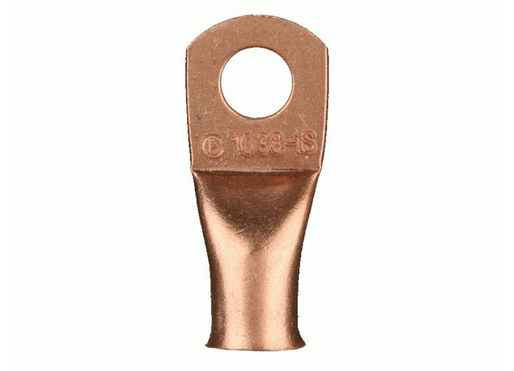 Install Bay Copper Uninsulated Ring Terminal 2/0 Gauge 3/8 Inch - CUR2038 - image 1