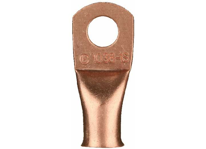 Install Bay Copper Uninsulated Ring Terminal 8 Gauge #10 Package Of 25 - CUR810 - image 1