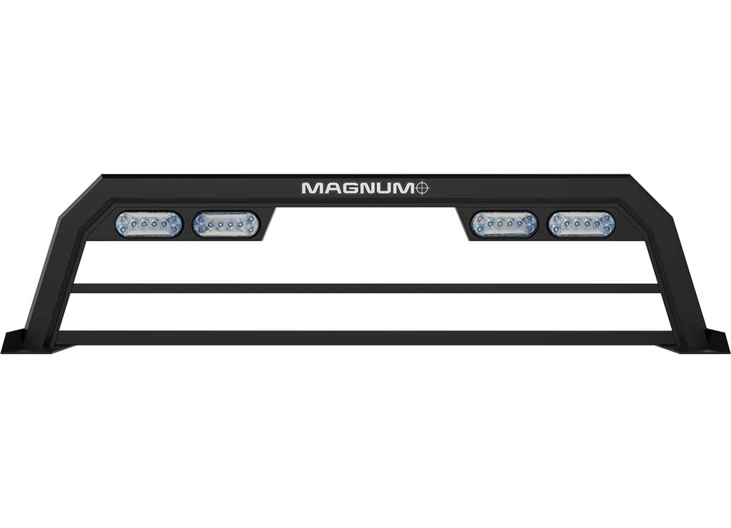 Magnum Truck Racks 18 in Service Body Rack With Lights Headache Rack - 18SBLBRAB - image 1