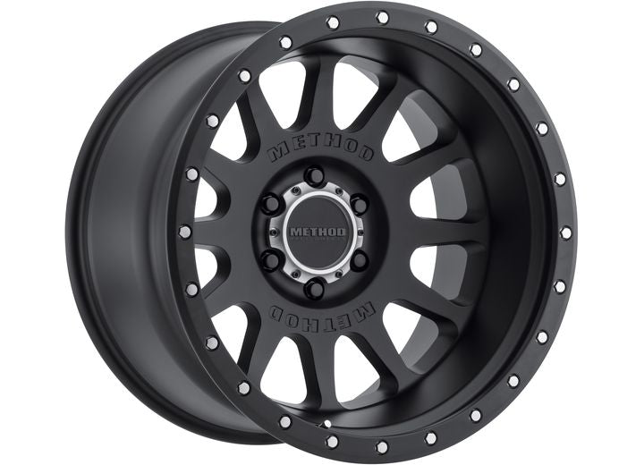 Method Race Wheels 20x10 8x170 24 mm Offset Bolt Pattern -24 Offset 4.55 BS Matte Black Wheel with 124.9 mm Center Bore - MR60521087524N - image 1
