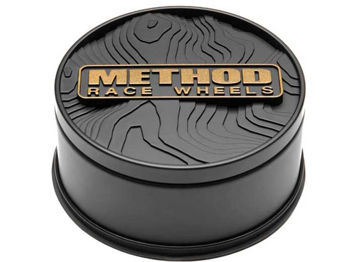Method Race Wheels Center Cap 130 mm Center Bore Topo Style Bronze Push Thru, Black - CP-TOPO130-P-BZ - image 1