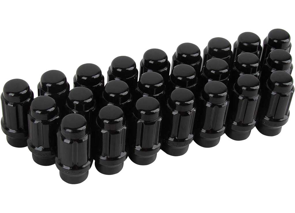 Method Race Wheels Lug Kit Extended Thread Spline M12x1.5 6 Lug Kit Black 24-Piece, 12 mm X 1.50 Lug Nut & Install Kit Thread Size - LK-S1215ET-40-24B - image 1