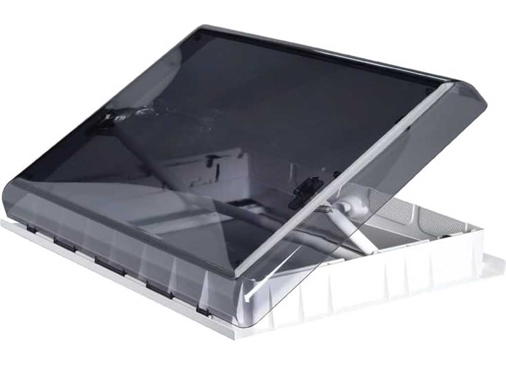 MaxxAir Ventilation Solutions Skymaxx Lx Manual Lift Lid With 4 Open Positions White/Smoke - 00-97000 - image 1