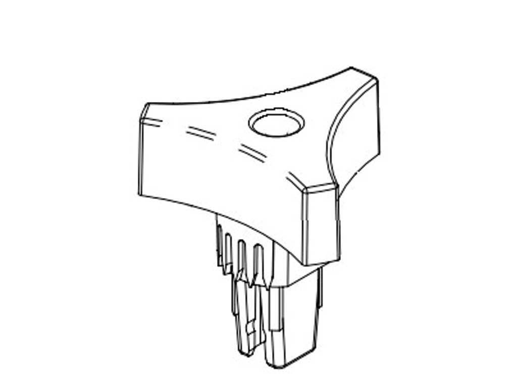 MaxxAir Ventilation Solutions Roof Vent Lift Arm Knob Locking K Model - 05-21236K - image 1