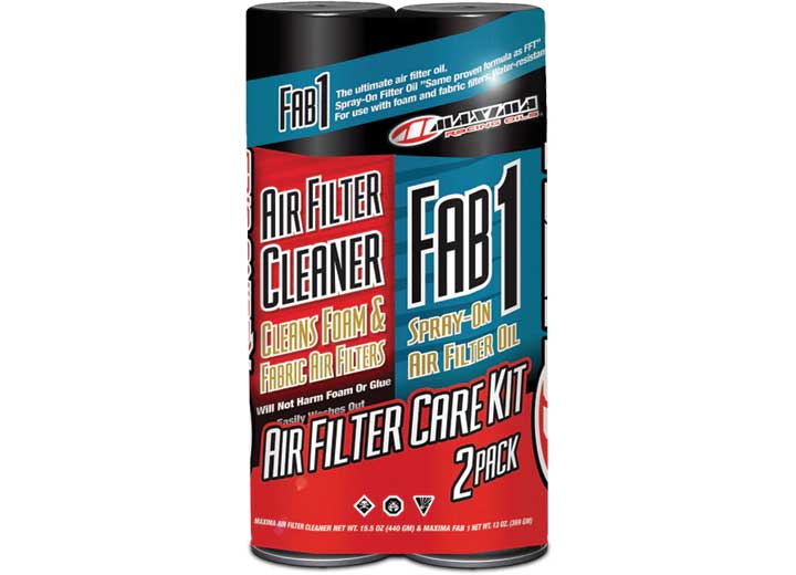Maxima Racing Oils Air Filter Maintenance Combo Kit, Cleaner, Oil, 2-Pack Aerosol - 70-799202 - image 1