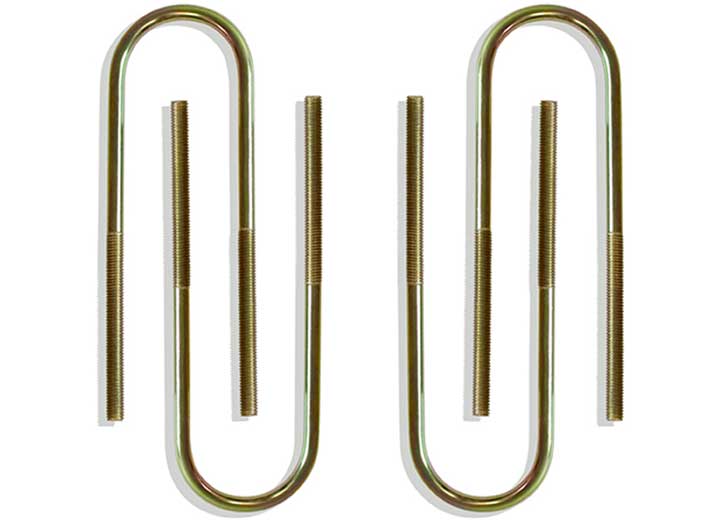 MaxTrac 1998-2009 Ranger 2WD Rear 1/2 in Round U-Bolts For 1-3 in Lift (Pair) - 910203L - image 1