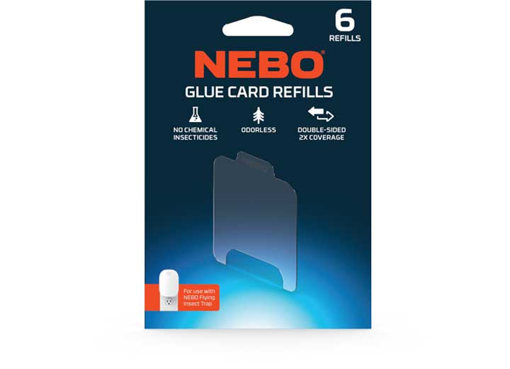 NEBO Glue Card Refills For Flying Insect Traps, 6 Pack Zapper - NEB-TRP-0002 - image 1