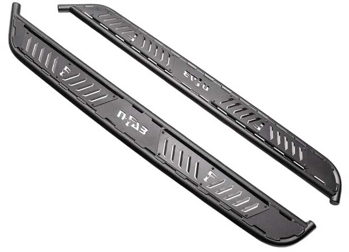 N-Fab 2019-2026 Silverado, Sierra 1500 and 2020-2026 Silverado, Sierra 2500 and 3500 Crew Cab Ravegr Running Boards Black, Steel - NBC19CC-TX - image 1