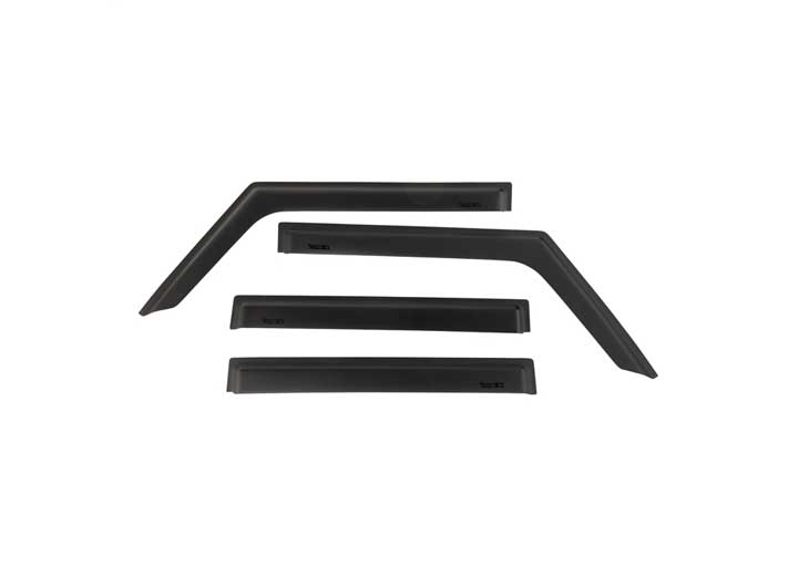 Rugged Ridge Window Visors, Matte Black, 2018-2019 Jeep Wrangler/Gladiator - 11349.17 - image 1