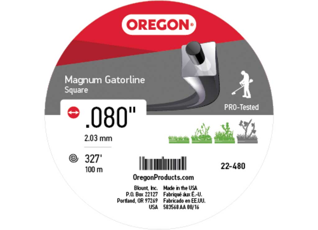 Oregon Tool Gatorline, Magnum Square.080 Clamshell Line - 22-480 - image 1
