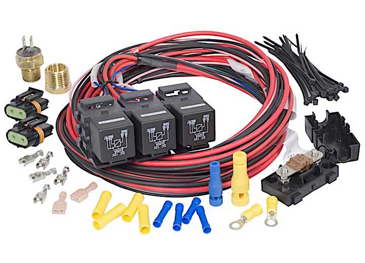 Painless Wiring Fan Relay A/C Actv Dual Fans - 30117 - image 1