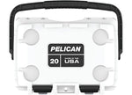Pelican 20-Quart Elite Cooler, White, Gray, 8-20 Quart Capacity - 20Q-1-WHTGRY - image 2