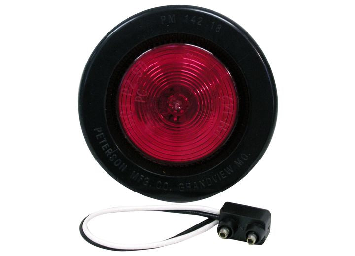 Peterson Manufacturing 142 Kit, Red 2.5" PC-RatedClearance, SideMarkerLight with Grommet&Plug (PolyPack) Light - 142KR - image 1