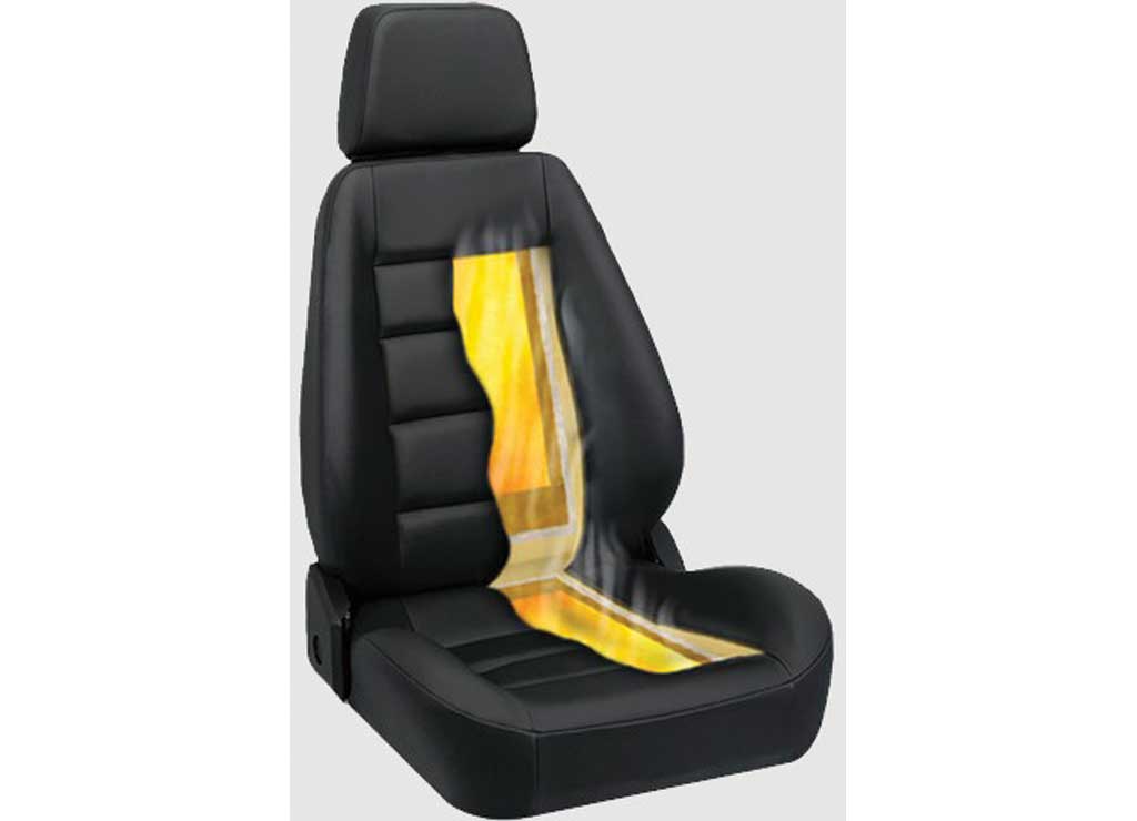 Prestige Carbon Fiber Seat Heater (Seat & Back) With 3-Position Switch (Hi/Off, Low) Heater - SHSB1 - image 1