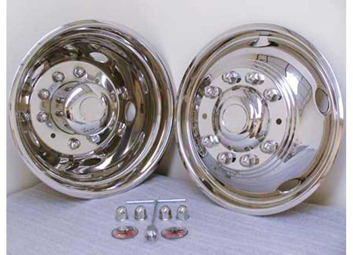 Phoenix USA 2005-2025 F-450, F-550 and 2020-2025 F600/2006-2023 F53 19.5 in X 6.75 in 10 Lug Wheel Simulator Set, Polished - NF20 - image 1