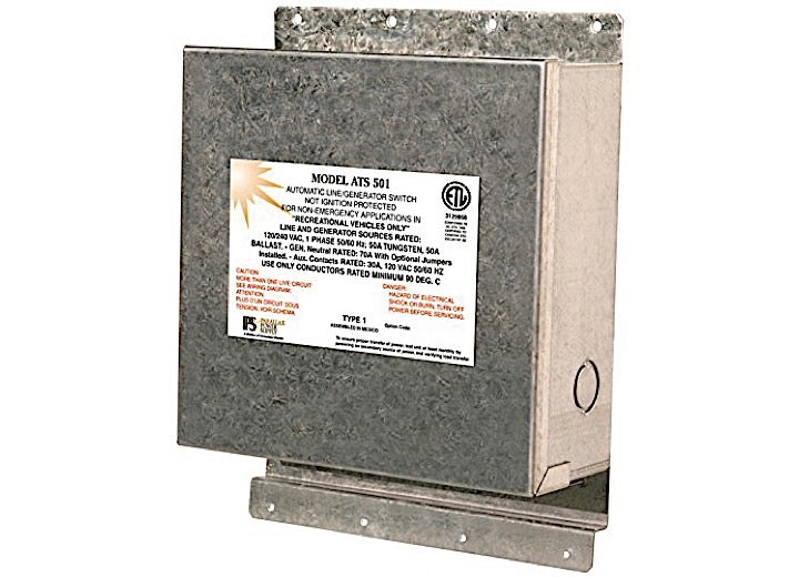 AP Products 50 Amp Transfer Switch 120 and 240 Vac, 50A Transfer Switch & Component Amperage - ATS501 - image 1