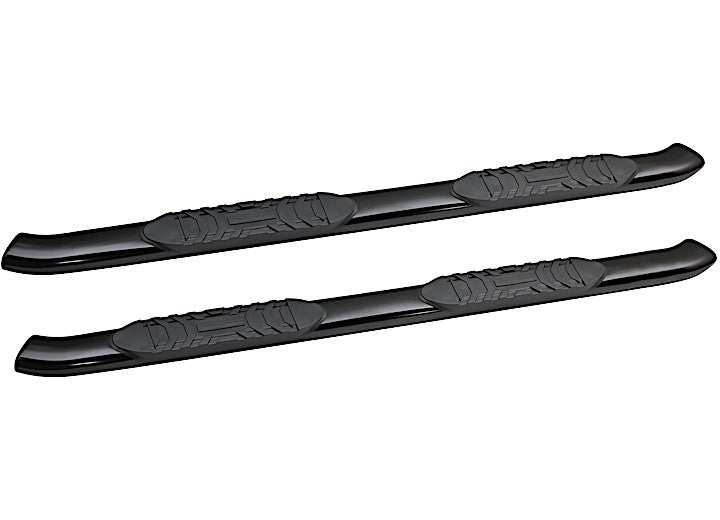 ProMaxx Automotive 2015-2026 F-150 Extended Cab/2017-2026 F-250, F-350 Super Duty Extended Cab 5 in Curved Black Oval Tubes, Steel - 71265B - image 1