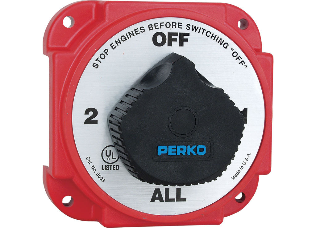 Perko Heavy-Duty Battery Selector Switch with Alternator Field Disconnect - 8603DP - image 1