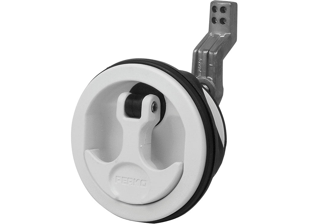 Perko Surface-Mount Latch with Adjustable Cam Bar (1-1/4" to 1-7/8") for Smooth Surface - White - 1092DP3WHT - image 1