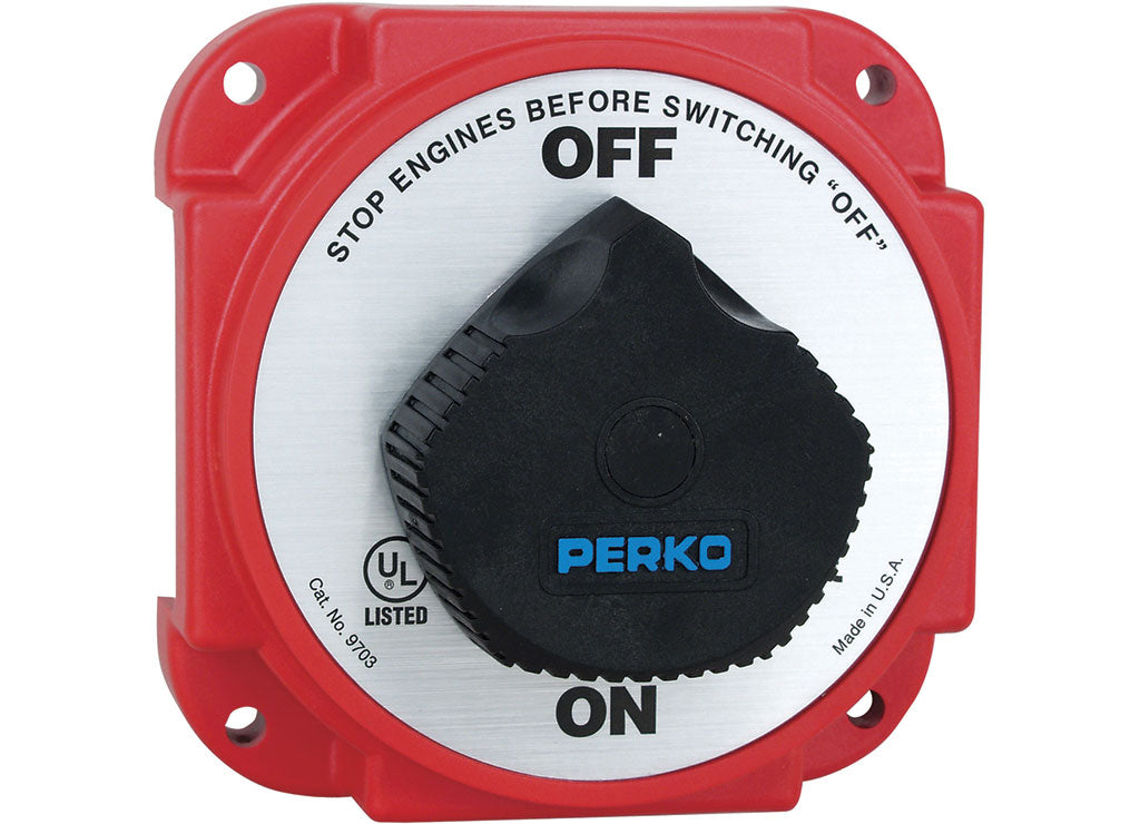 Perko Heavy-Duty Battery Disconnect Switch with Alternator Field Disconnect - 9703DP - image 1
