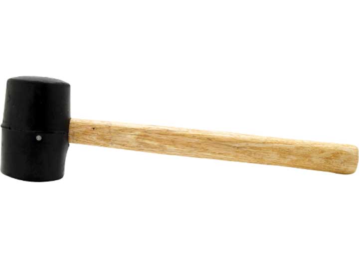 Performance Tool 8 oz Wood Handle Rubber Mallet - 1129 - image 1