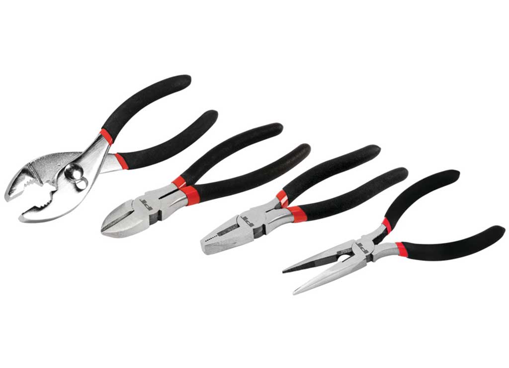 Performance Tool Pliers Set With Slip Joint, Long Nose & Linesman, 4-Piece - W1783 - image 1