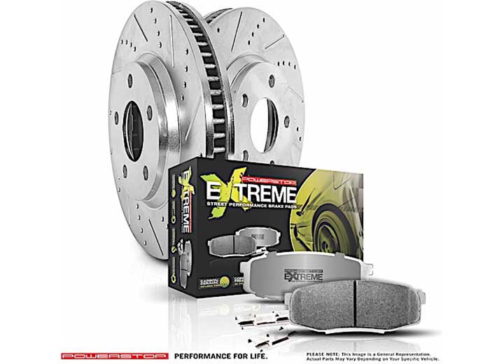 Power Stop Z26 Street Warrior Performance Brake Kit for 2015-2022 Ford Mustang - K6812-26 - image 1