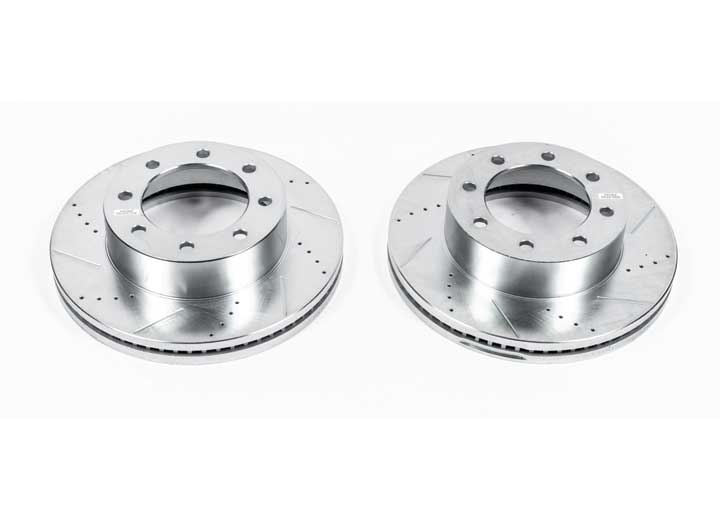 Power Stop Evolution Drilled & Slotted Rotors - AR85153XPR - image 1