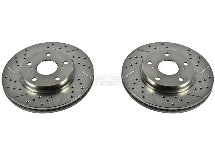 Power Stop Evolution Drilled & Slotted Rotors - JBR1303XPR - image 1