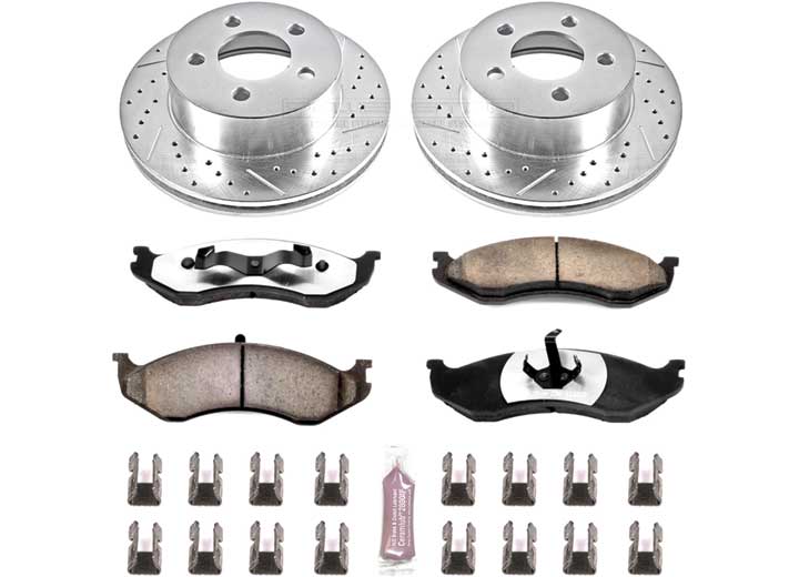 Power Stop Z36 Truck and Tow Brake Upgrade Kits for 1999-2001 Cherokee, 1999-2006 Wrangler - K2152-36 - image 1